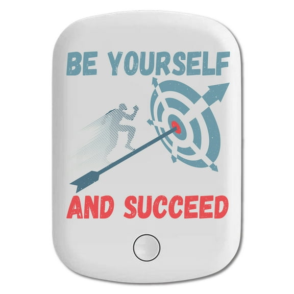 DistinctInk Magnetic Battery Pack, 5000 mAh Wireless Portable Charger with USB-C Cable, Compatible with MagSafe iPhone 14 / 13 / 12 Series - Be Yourself And Succeed