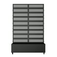thumbnail image 2 of MAYEERTY 72"x47" Metal Rectangle Pots and Planter Elevated Raised Box with Trellis for Vine Climbing Plants, Black, 2 of 6
