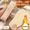 thumbnail image 3 of Misterolina Shpskin Insoles Soft Warm Winter Thi Inner Soles Wool Shoes Shp Pad, 3 of 9