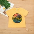 thumbnail image 6 of Toddler Little Boys Outfits Floral T Shirt Shorts Set Beach Clothes, 6 of 8