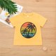 thumbnail image 4 of Gibobby Conjunto Niñas Trajes de verano para niños pequeños, camiseta floral, pantalones cortos, conjunto de ropa de playa(Amarillo, 2-3 Años), 4 of 5