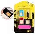 thumbnail image 1 of Opolski Universal 5 in 1 NanoSIM Card to Micro Standard Adapter Converter for Phone, 1 of 7