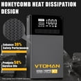 thumbnail image 4 of VTOMAN X7 Jump Starter with Air Compressor 4250A Portable Car Starter with 160PSI Digital Tire Inflator,12V Lithium Battery Charger Booster Box with Type-C Quick Charge (Up 10L Gas/10L Diesel Engine), 4 of 7
