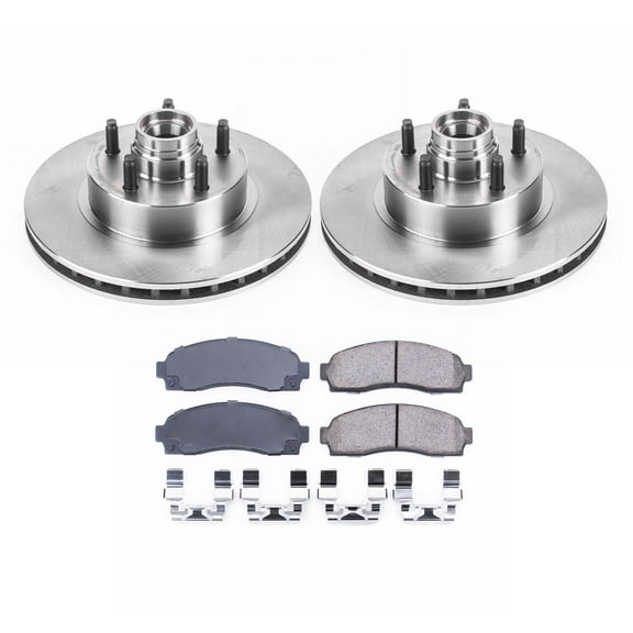 Ultimate Brakes Front Semi-Metallic Brake Pad and Rotor Kit with Hardware WM80748