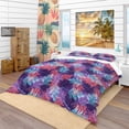 thumbnail image 1 of Designart 'Tropical Palm Leaves Pattern' Tropical Bedding Set - Duvet Cover & Shams, 1 of 4