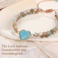 thumbnail image 3 of IEFSHINY Gifts for Grandma Granddaughter Daughter, Natural Stone Bracelets Gifts Adjustable Natural Handmade Turquoise Bracelet Gifts for Grandma, 3 of 7