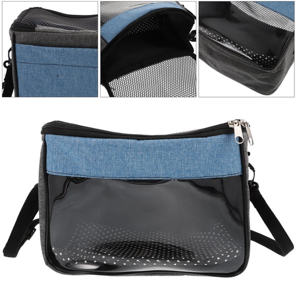 TABLZONE Blue Hamster Outgoing Bag Portable Pet Sling Carrier for Small Animals