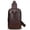 Coffee, variant on Genuine Leather Sling Bag for Men Women Retro Sling Backpack Purse Crossbody Bag