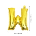 thumbnail image 3 of Miangastore Durable Materials Welcome Foil Balloons Golden 1 Set For Wall Mounting, 3 of 8