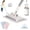 1mop+2cloth, variant on Hands-Free Multi-Purpose Flat Mop – Lazy Cleaning & Face Towel, One-Button Cloth Grip, 360 Rotating Fiber Lock Mini Mop for Wall Floor Bathroom Kitchen Cleaning