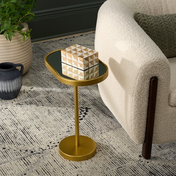 Safavieh Ikaky Modern Metal End Table, Gold / Mirror