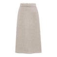 thumbnail image 4 of Riforla Women's Winter Wool Skirt Mid Length Woolen Skirt Thick Skirt plus Size Mini Skirts Beige M, 4 of 4