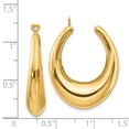 thumbnail image 3 of FB Jewels 14K Yellow Gold Polished Hollow Hoop Earring Jackets, 3 of 3