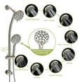 Versatile PNGCAN Brushed Nickel Dual Shower Head System with 4.7” Rain