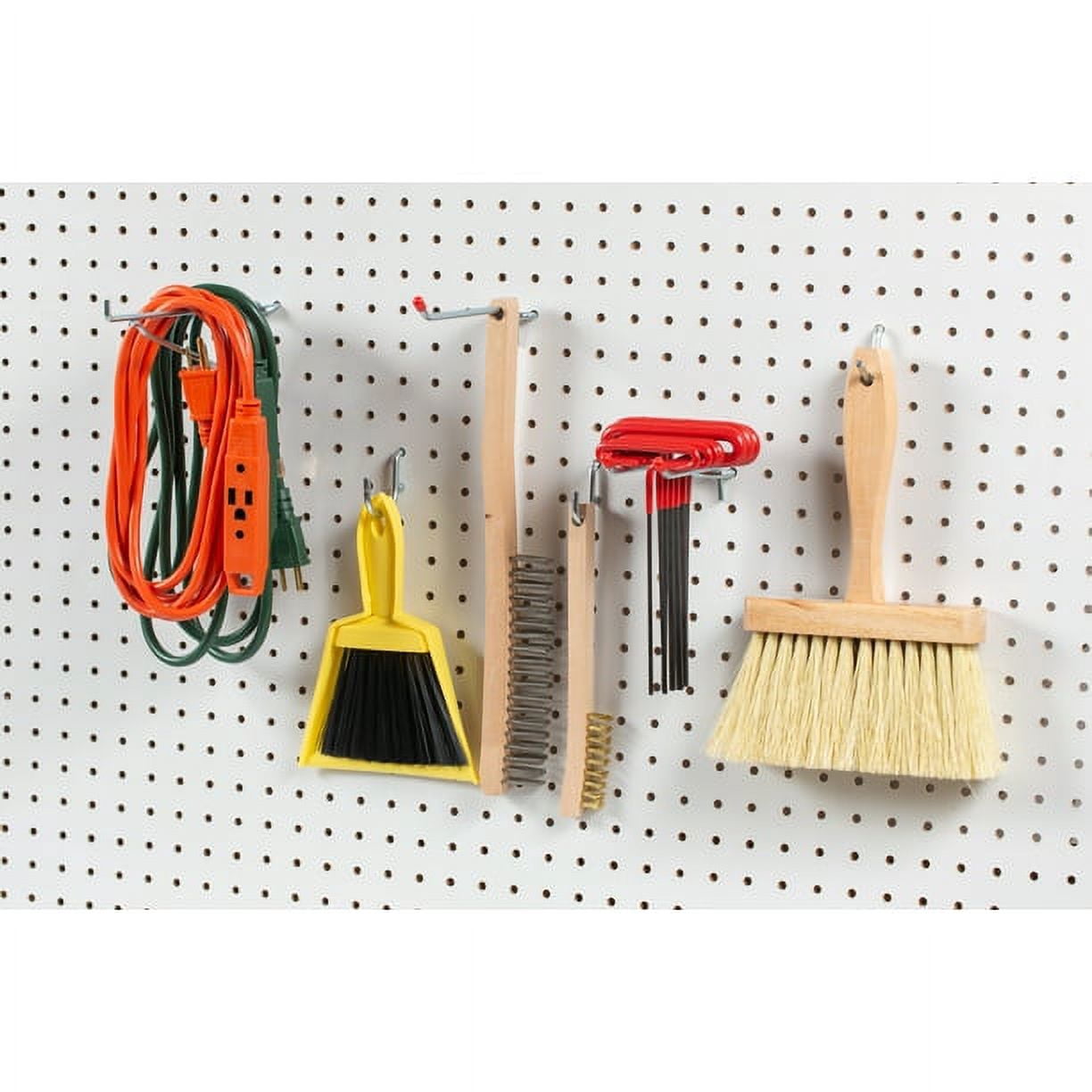 Hyper Tough Peg Hook Value Pack Assortment, Zinc Plated Steel, 20 Pack