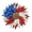 Red White Blue, variant on American Patriotic Wreath, 4th of July Memorial Day Decor Wreath, Independence Day Wreath