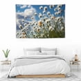 thumbnail image 4 of Creowell  White Plant Dandelion Wall Tapestry, Flower Wall Hanging Large Tapestry Decoration Fiber White Hem Around for Dorm Room Bedroom 60x40 Inch 60x40in, 4 of 7