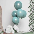 thumbnail image 5 of Efavormart 25 Pack | 12" Dusty Blue Double Stuffed Prepacked Latex Balloons, 5 of 10