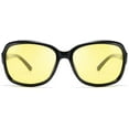 thumbnail image 2 of FEISEDY Classic Womens Night Glasses Driving Anti Glare Wrap Around Yellow Sunglasses B2548, 2 of 14