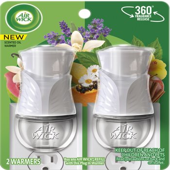 Air Wick Plug in Scented Oil Warmer, 2 ct, White color, Air Freshener, Essential Oils