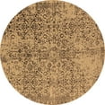 thumbnail image 1 of Ahgly Company Indoor Round Oriental Brown Industrial Area Rugs, 8' Round, 1 of 4