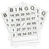 60 Sheets Large Print Jumbo Bingo Game Cards Set for Adults & Kids, Disposable Paper Calling Card Bulk, 8 x 11 in