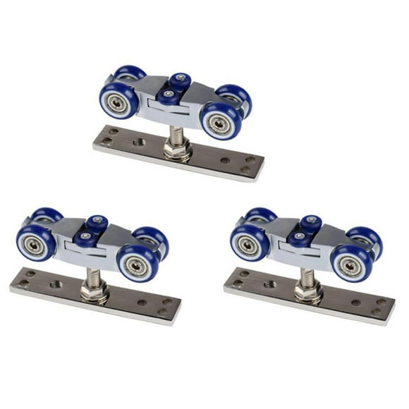 3X Bifold Door Hardware Wooden Sliding Door Pulley Furniture Hardware Wheel Barn Door Roller Wall Folding Door Roller