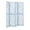 Blue, variant on Roundhill Furniture Aurra 4-Panel Wood Room Divider, Folding Portable Partition Screen, Pink