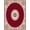Red, Pattern 3, variant on Flatwoven High Traffic Area Rug, Fleur de Lis Medallion Hand Hooked Traditional Masterpiece, Non Slip, Stain Resistant, Washable Area Rugs for Living Room, Bedroom(Red, 2X3)