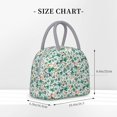 thumbnail image 2 of Balery Floral In Teal Bolsa de Almuerzo para Mujeres, Caja de Almuerzo, Bolsa de Almuerzo Pequeña Impermeable, Tote de Almuerzo Reutilizable con Gran Capacidad, 2 of 6