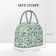 thumbnail image 2 of Balery Floral In Teal Bolsa de Almuerzo para Mujeres, Caja de Almuerzo, Bolsa de Almuerzo Pequeña Impermeable, Tote de Almuerzo Reutilizable con Gran Capacidad, 2 of 6