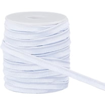 33 Yards Flat Piping Ribbon 1/4 Inch Piping Bias Tape with Welting Cord White Polyester Piping Trim for Sewing Fabric Trimming DIY Crafting