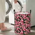 thumbnail image 5 of Sikiie Trendy Floral Print Round Dirty Clothes Basket, Waterproof Standing Foldable Storage Basket, for Laundry Room, Bedroom, Bathroom Storage-Small, 5 of 6