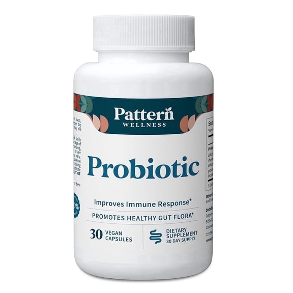 Pattern Wellness Probiotic, 51 Billion CFU, Gut Health & Immune Support, 30 Count
