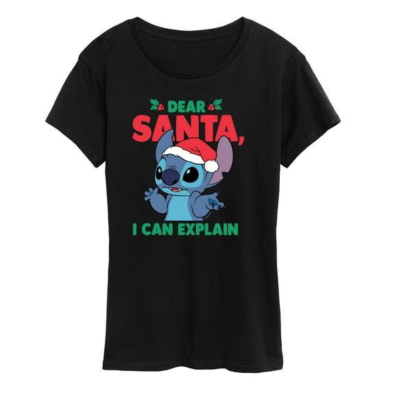 Lilo & Stitch - Dear Santa I Can Explain - Women's Short Sleeve Graphic T-Shirt