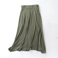 thumbnail image 2 of hotojiny Maxi Skirts for Women Elastic Waist Pull On Casual Long Skirt Lightweight Soft Sleep Skirt Loungewear, 2 of 3