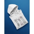 thumbnail image 3 of Hand Gestures With Tattoos  Hoodie Men -Image by Shutterstock, Male x-Large, 3 of 4