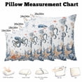 thumbnail image 5 of Throw Pillow Covers, Octopus Coastal 24x24 Pillow Covers for Couch/Sofa/Bed, Summer Beach Coral Starfish Ocean Decorative Square Linen Cushion Pillowcase for Home Decor, 5 of 9