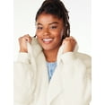 thumbnail image 4 of Joyspun Women’s Plush Hoodie Cardigan, Sizes XS to 3X, 4 of 6