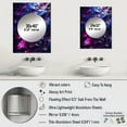 thumbnail image 4 of Designart "Crystal Essence in Pink and Purple Marble II" Abstract Marble Mirror Wall Decor - Modern Pink Abstract Large Mirror For Wall Art Decor - 32" x 24" Inch, 4 of 5