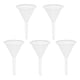 thumbnail image 1 of EeaseMX Embudos de plástico multiusos de 5 uds., 60ml, embudo de filtro de plástico blanco transparente para laboratorio, 1 of 8
