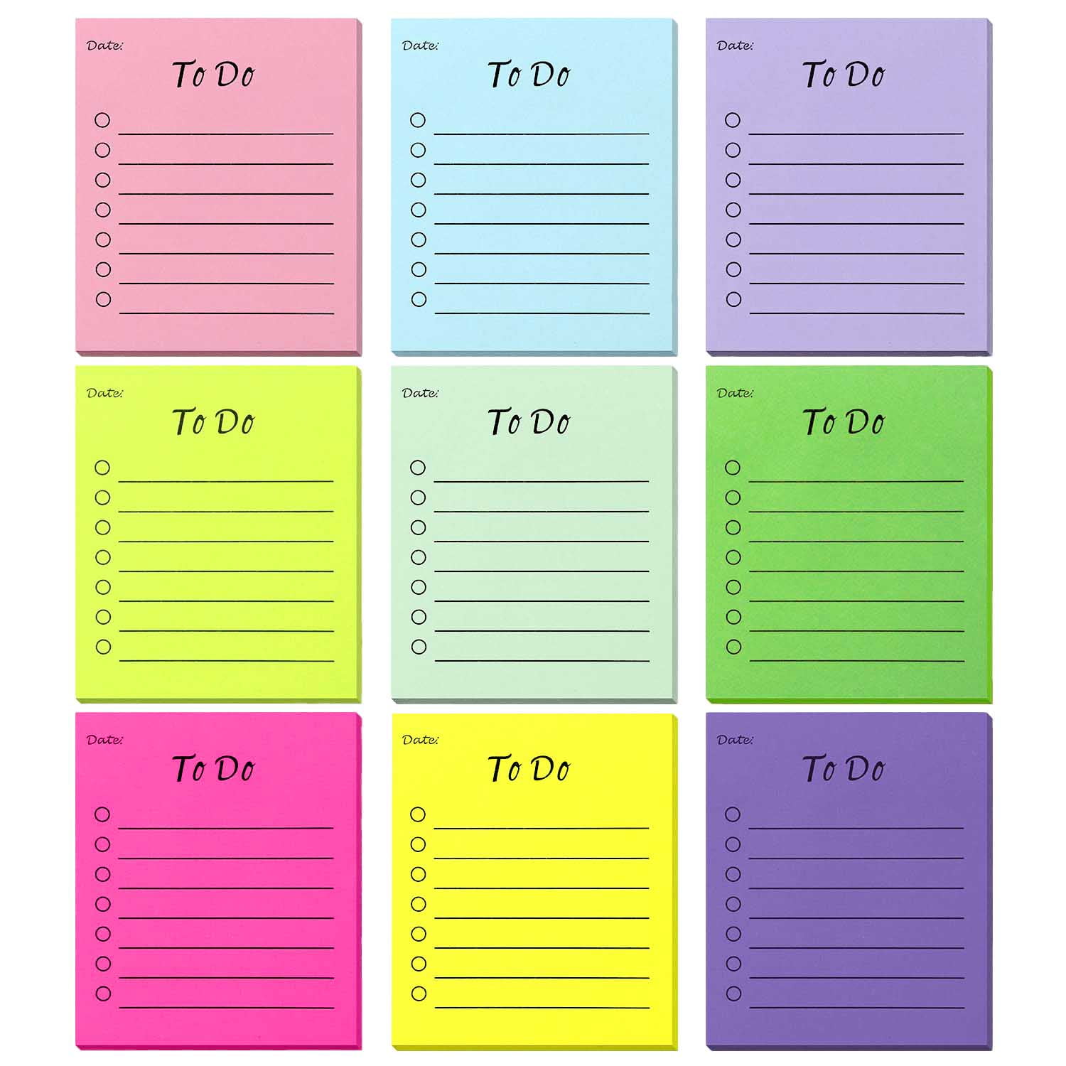 24 Pack Lined Sticky Notes 4X6 In Self Sticky Note Pads - View #10