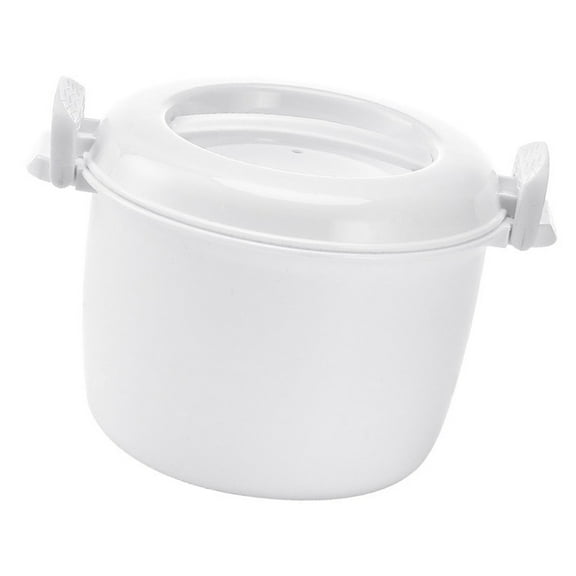 Pawsdot Practical Blue Rice Cooker for Microwave Oven Home Use Food Container for Rice and Veggies