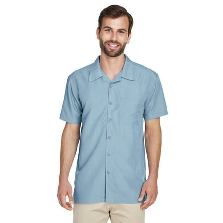 Harriton Men's Barbados Textured Camp Shirt M560