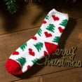 thumbnail image 2 of Dsseng Chaussettes d'Hiver en Peluche pour Femmes Multicolores, 2 of 7