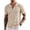 Apricot, variant on Men's Knit Shirts Short Sleeve Button Up Polo Shirt Fashion Casual Summer Beach Shirts