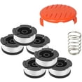 thumbnail image 1 of Bobinas de hilo para bobinas Black y trimmer, hilos de nylon 9 m de longitud bobinas de 1,65 mm de diámetro + 1 tapa + 1 muelle para Black + trimmers Adepaton WLJ-1284, 1 of 5