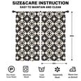 thumbnail image 2 of Blackout Kids Curtains,Black Beige Checkerboard Checkered Pattern Childrens Insulated Curtains Set Of 2,Bedroom Essentials,Toddler Room Decor 42"x84", 2 of 5
