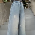 thumbnail image 6 of Avtoify Girls Pants Girls' Fall Fashion Big Boy Elastic Waist Thin Jeans, 6 of 10