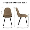 thumbnail image 5 of Homycasa Dining Chairs-PU Leather Upholstered Kitchen Chairs-Comfortable Seat, 5 of 13